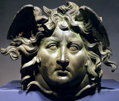 Bronze Head of Medusa (by Carole Raddato, CC BY-SA)
