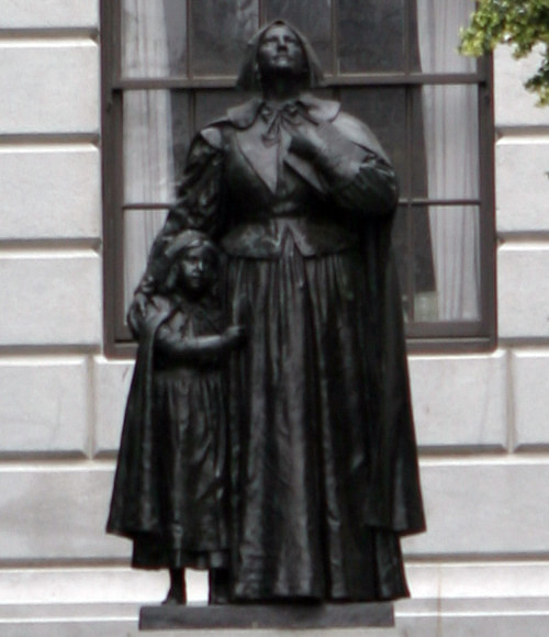 Anne Hutchinson Statue (by Cyrus Dallin, Public Domain)