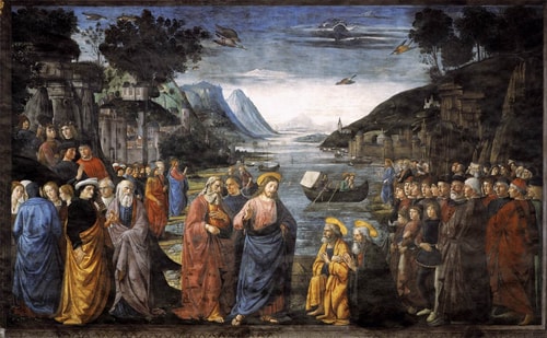 Hristiyanlık Nedir 7 Mitolojiler.com Calling of the Apostles by Domenico Ghirlandaio