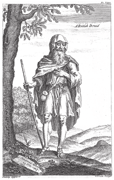 Antik Kelt Dininde Kutsal Yerler ve Ritüeller 6 Mitolojiler.com British Druid by William Stukeley