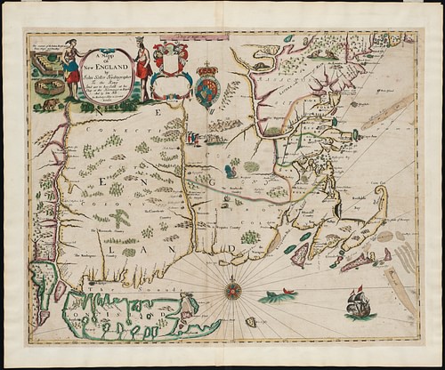 New England, 1665 CE (by Norman B. Leventhal Map Center, CC BY)
