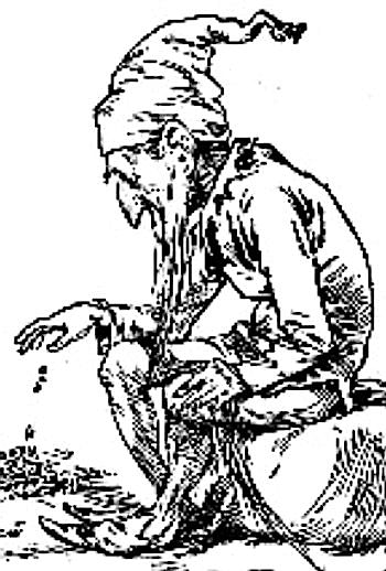 Leprechaun Engraving (by Francis Tyers, Public Domain)