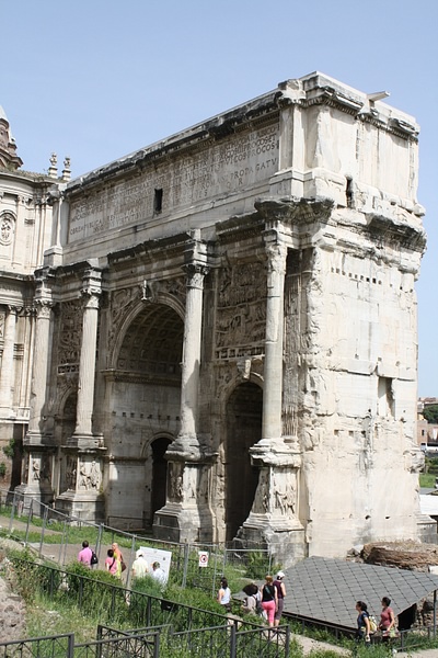Arch of Septimius Severus, Rome [Side View]