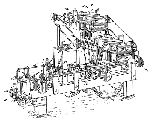 Bonsack's Cigarette Rolling Machine