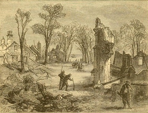 Ruins of Jamestown after Bacon's Rebellion