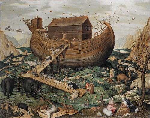 Noah's Ark on the Mount Ararat (by Simon de Myle, Public Domain)