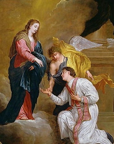 Saint Valentine Kneeling in Supplication