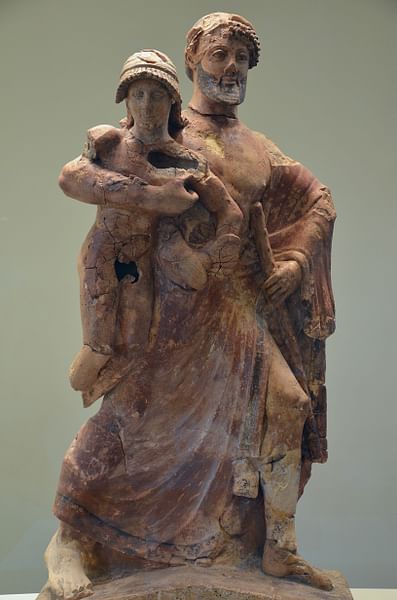 Zeus carrying Ganymede