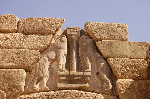 Lions Gate Detail (Mycenae) (by Jan van der Crabben (Photographer), Copyright)