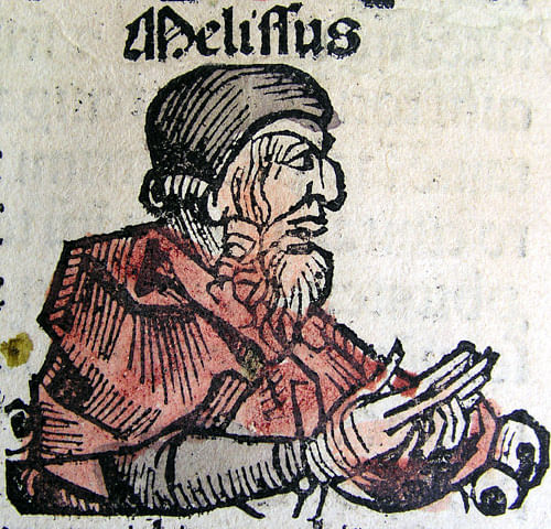 Melissus in the Nuremberg Chronicle (by Singinglemon, Public Domain)