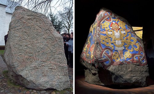 Jesus Christ Depicted on Jelling Stone