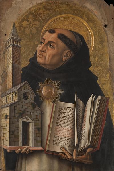 Saint Thomas Aquinas by Carlo Crivelli (by Carlo Crivelli, Public Domain)
