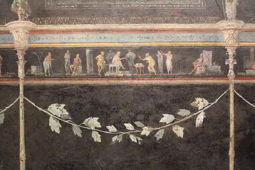 Roman Fresco, Villa of the Farnesina, Rome