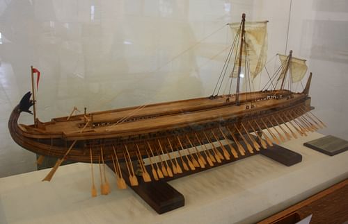 Greek Trireme Model (by Mark Cartwright, CC BY-NC-SA)