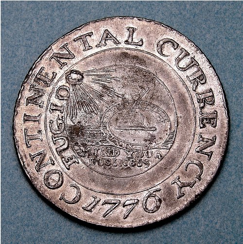 Silver Continental Dollar, 1776