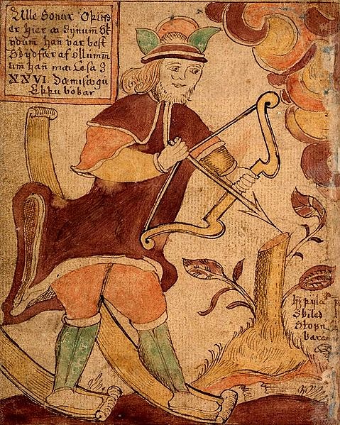 Modern Representation of Ullr (by Gizmo, Public Domain)