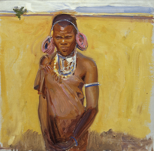 A Kikuyu Woman by Gallen-Kallela (by Akseli Gallen-Kallela, Public Domain)