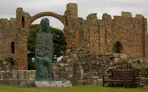 Saint Cuthbert at Lindisfarne
