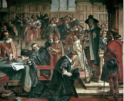 Attempted Arrest of Five MPs by Charles I (by Charles West Cope, Public Domain)