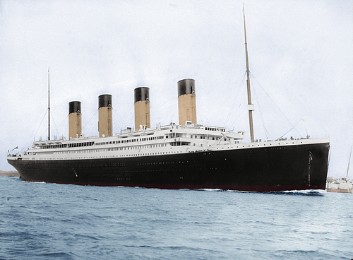 RMS Titanic (by F.G.O Stuart, Public Domain)