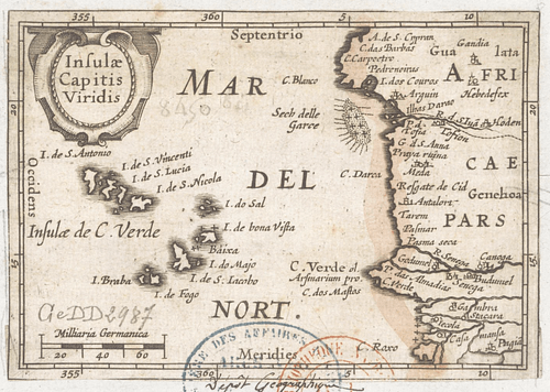 Historical Map of the Cape Verde Islands