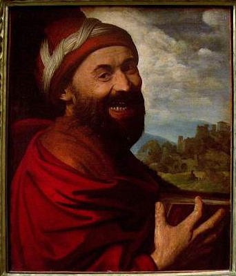 Democritus by Dossi (by Dosso and Battista Dossi, Public Domain)