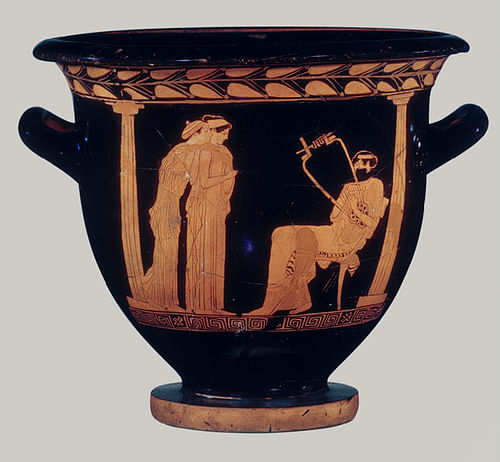 Musical Scene on a Bell Krater