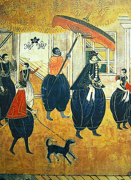 Portekiz İmparatorluğu 11 Mitolojiler.com Portuguese Traders by Japanese Painters