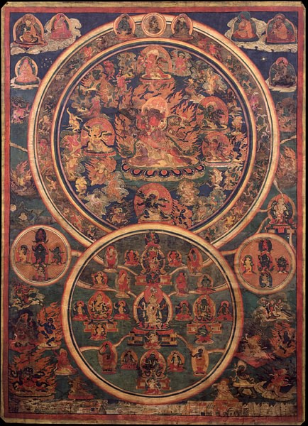 Peaceful & Wrathful Deities of the Bardo (by Nyingma Lineage, Public Domain)