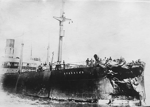 SS Storstad Damaged from Collision with Empress of Ireland