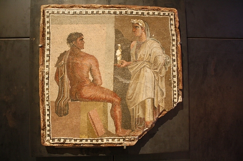 Mosaic with Orestes & Iphigenia