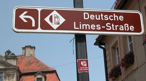 Signpost of the German Limes Road