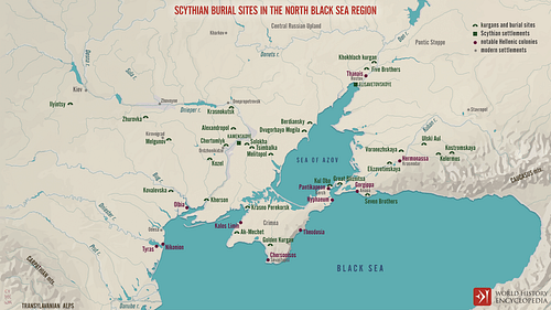 Skythische Grabstätten in der Nordschwarzmeerregion