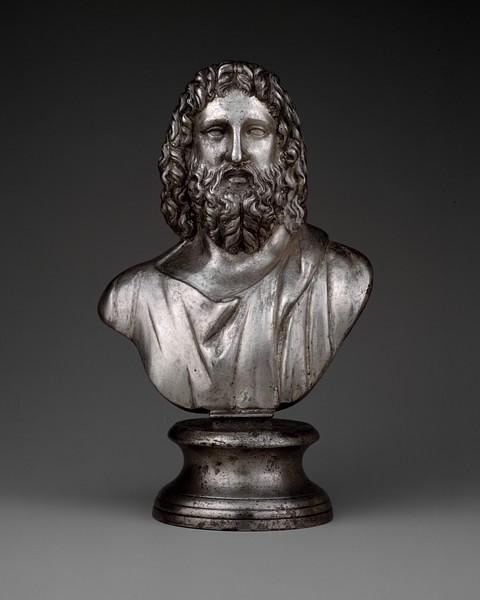 Silver Bust of Serapis (by Unknown Artist, Copyright)