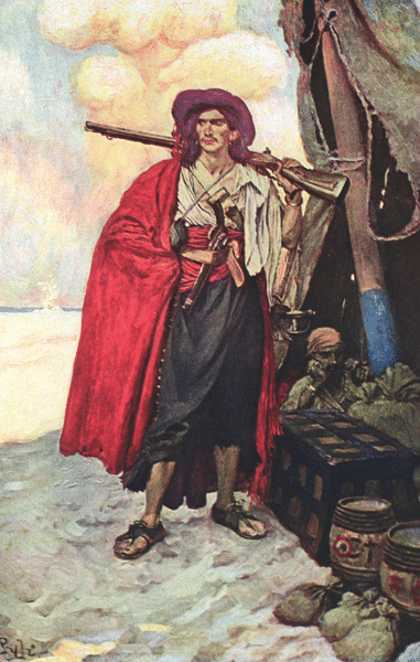 A Buccaneer by Howard Pyle (by Howard Pyle, Public Domain)