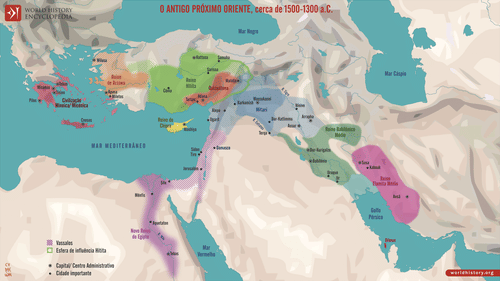 O Antigo Próximo Oriente, cerca de 1500-1300 a.C. (by Simeon Netchev, CC BY-NC-ND)