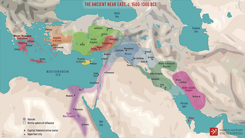 The Ancient Near East c. 1500-1300 BCE (by Simeon Netchev, CC BY-NC-SA)