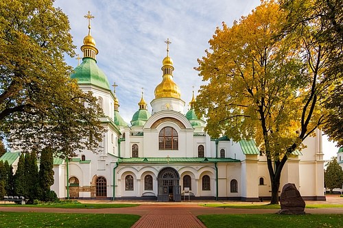 Entrance to Saint Sophia Cathedral, Kyiv (by Rbrechko, CC BY-SA)