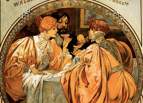 Heidsieck Champagne Poster by Mucha