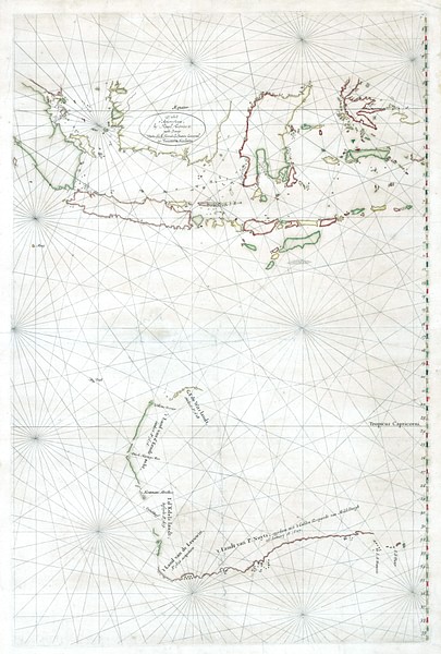 Chart of the Malay Archipelago and the Dutch Discoveries in Australia