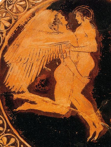 Zephyrus and Hyacinthus (by Unknown Artist, Public Domain)