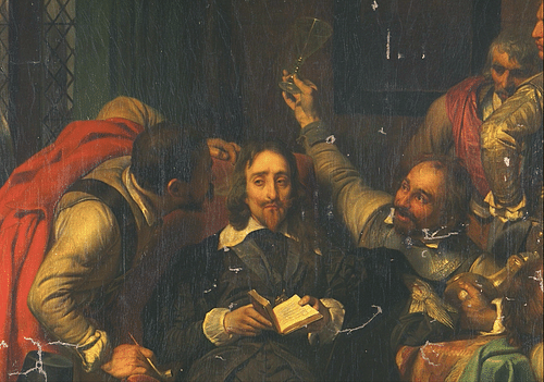 Charles I Insulted by Cromwell's Soldiers (by Paul Delaroche, Public Domain)