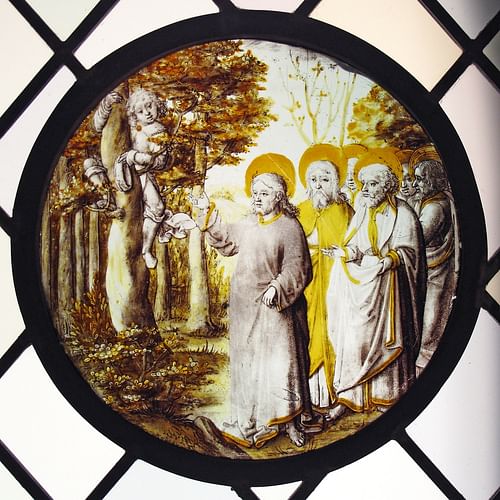 Roundel with Christ and Zacchaeus (by Unknown Artist, Copyright)