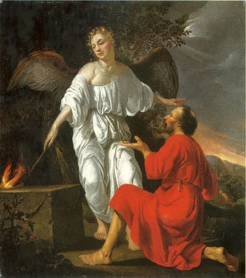 The Sacrifice of Gideon (by Hendrik Heerschop, Public Domain)