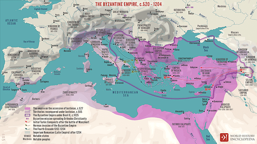 Kekaisaran Bizantium, c.520 - 1204