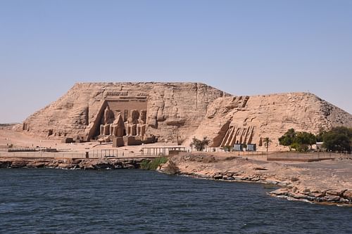 Approaching Abu Simbel by Boat