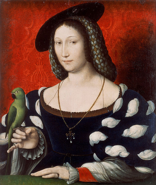 Portrait of Marguerite de Navarre (by Jean Clouet, Public Domain)