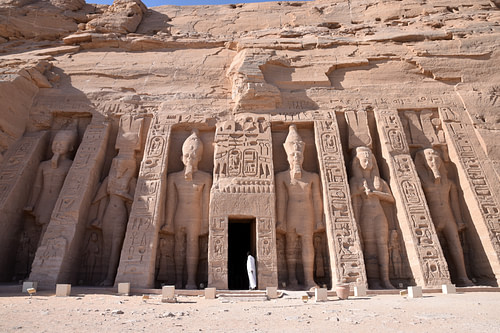 Abu Simbel, Facade of the Temple of Hathor