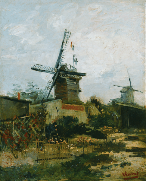 Le Moulin de Blute-Fin by van Gogh