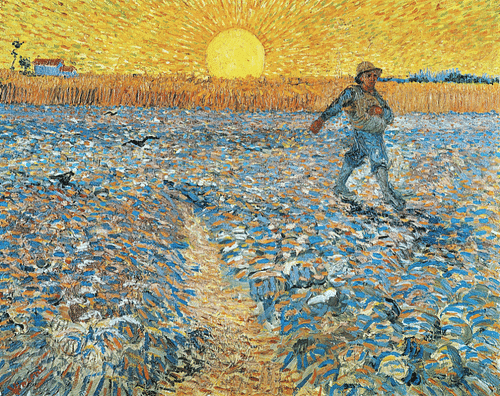 Sower with Setting Sun by van Gogh